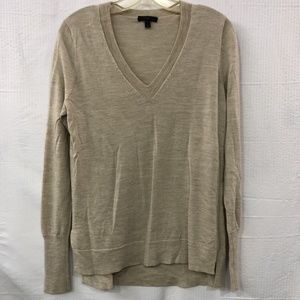 NWOT J Crew Merino Wool V-neck Sweater womens Size
